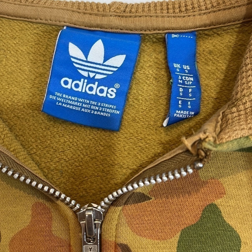 Adidas originals camo zip up hoodie, size men’s small - Picture 11 of 12